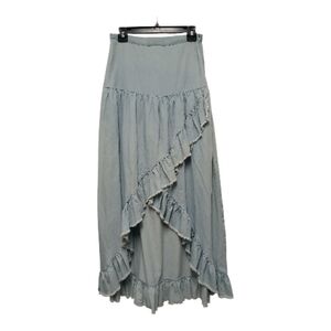 Given Kale Asymmetrical Ruffle Skirt Size Small-NWT